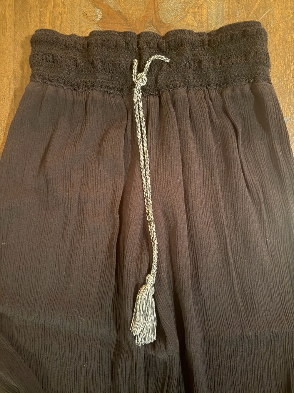 Black Wide Leg Palazzo Pants - S - Picture 4 of 7